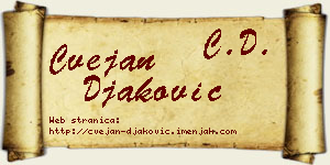Cvejan Đaković vizit kartica